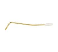 Taidda Electric Guitar Metal Tremolo Arm for Pitch Adjustment and Unique Music Effect, for Pop Rock Jazz Players, Metal Material (Gold Bar White Handle)