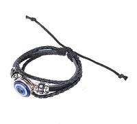 Taidda Evil's Eye Bracelets Turkish Style Exquisite Leather Men's Jewelry for Nightclubs, Parties, Rock Bands, Travel