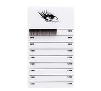 Taidda Eyelash Extension Stand Durable Acrylic Board 7-15mm Grafting Planting Makeup Tool for Professional Personal Use White