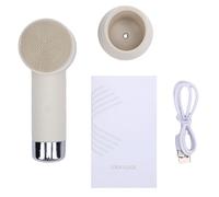 Taidda Facial Cleansing Brush 2 in 1 Electric Double-Headed Scrubber with Warm Function for Deep Cleansing and Skincare Absorption for Home Use (KD307A)