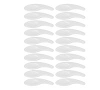 Taidda Facial Cream Spoon Curved Design Cosmetic Spoon Spatulas, 50pcs for Hygienic Finger Cleanse