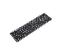 Taidda Folding Keyboard Portable Ultrathin Wireless for IOS Computer, Standard Size Keys for Efficient Input, Suitable for Travelers and Business Professionals, Black (Iron Gray)
