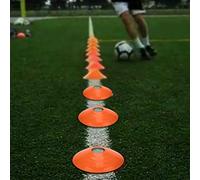 Taidda Football Training Discs Durable Set of 10 Saucer Marker Cones for Speed Training in Soccer Practice and Agility Drills for Sports - 5 for and Traffic - PE Material 7.48" Bottom Diameter