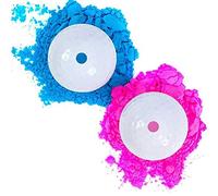 Taidda Gender Reveal Balls, Exploding Ball Set, Maximum Colored Powder Balls with 1 Blue & 1 Pink Golf Ball & 2 Wooden Tees, Ideal for Baby Reveal