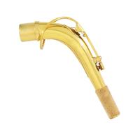 Taidda Gold Saxophone Neck Made From High Grade Brass Glossy and Exquisite High Resonance and Superior Air-flow for Shiny Saxophone Lovers