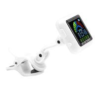 Taidda Guitar Clipon Tuner USB Rechargeable Color Screen Built-in Battery for Guitar Bass Violin Ukulele Rechargeable ABS Black Size: AT-102, for Musicians and Students (AT-102 white)