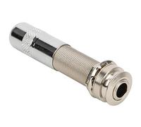 Taidda Guitar End Pin High Sensitivity 1/4in Threaded Cylinder for Acoustic Guitar DIY Pickups, for Strap Closure Connector, Copper Silver 1 Pc Music Lovers
