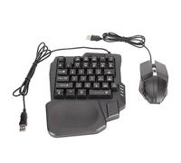 Taidda Half Hand RGB Gaming Keyboard and Mouse Combo for Mobile Games, Wired Converter Set for IOS 10.0-13.3, Compact and Portable for Players