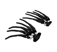Taidda Halloween Knuckles Skeleton Bone Claw Hands Realistic Extension Claws for Outdoor Party Decoration Props, Life Size and Flexible for Halloween Party (Black)