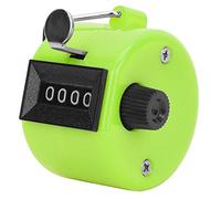 Taidda Hand Tally Counter Compact Plastic Resettable Handheld Counter for Sports Fittings, 4-Digits, Red (Green)