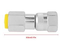 Taidda Hydraulic Testing Adapter Durable High Pressure G1/4 to M16*2 Thread Pressure Test Point Coupling for Hydraulic System, Test Point for Detection, Lubrication, and Oil Sampling