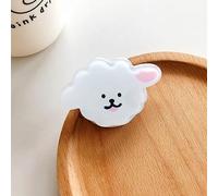 Taidda Innovative Cell Phone Finger Holder Lightweight Cute Cartoon Ring Stand for Theft Prevention Phone Mount for Desktop and Bed Protection Family and Friends Pink Ear Purple Bear Earth Heart