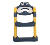 Taidda Kids Foldable Potty Training Seat Prevent Slip Step Stool Ladder for Boys and Girls, Soft PVC Material (Lemon Yellow)