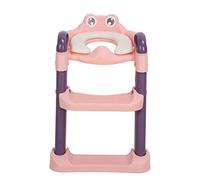 Taidda Kids Foldable Potty Training Seat Prevent Slip Step Stool Ladder for Boys and Girls, Soft PVC Material (Pink)
