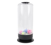 Taidda Lamp, 7 Color Changing LED Tank Table Lamp with Remote Control, Quiet Brushless Motor for Home Office Bedroom Decor (Black)