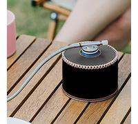 Taidda Leather Gas Canister Protective Cover Durable Breathable Box/Cover for Outdoor Camping Accessories, PU Leather for Safe Use, Retro Design for Enhanced Quality, Fit for Gas Canister (Black)