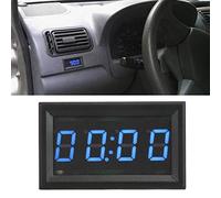 Taidda LED Digital Car Clock Super Bright Luminous Watch for Night Easy Reading, Universal Car Accessory Decoration for Most Cars - ABS, Red/Green/Blue - Durable and Stylish - Ideal for Boats and