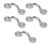 Taidda Marine Grade 316 Stainless Steel 5mm Deck Loop Set, No Edges Pad Eye Tie Down Anchor, Ideal for Holding Down and Fixing Boats, Kayaks, Canoes, Pack of 5