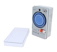 Taidda Mechanical Timer Low Power Consumption Automatic 24 Hours Time Switch for Water Heaters Street Lights 220VAC TB118N Mechanical Timer for Home Office Use