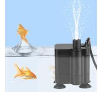 Taidda Mini Submersible Water Pump, 5V USB Powered Quiet Pump, Adjustable Valve with Shockproof Suction Base, Ideal for Small Fish Tank Aquarium