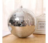 Taidda Mirror Disco Balls Set Spinning Light Reflection Ornaments Cake Topper for Party Foam Glass Material 1 X Hanging Disco Ball School Festivals Themed Parties (Taidda0h6wktb4fz-200810HT01-9)