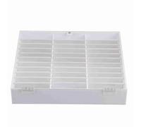 Taidda Nail Storage Box Durable Nail Art Decoration Container for Keeping Tips Orderly and Separate, Perfect for Gems and Beads, Easy to Carry for Artists and Beginners (White)