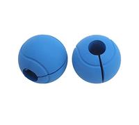 Taidda Non Slip Barbell Dumbbell Curved Bar Grip Wraps, High Density Silicone Material for Enhanced Workouts, Relieves Joint Pain, for Massive Arm Building, Fits 25-30mm Handle Bars (Blue)