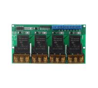 Taidda Optocoupler Isolation Four Way Relay Module Control Panel for MCU PLC Amplification, Stable Performance, 30A, Black Barrier Terminal, High/Low Level Actuator, 3 Styles Available for Home