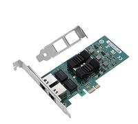 Taidda PCI-e Dual Port Network Adapter Card, 1000Mbps Server NIC LED for INTEL 82576-T2 Gigabit PCI-e Dual Port Network Adapter Card