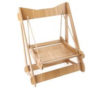 Taidda Pet Swing Hammock Durable Endurable Wood Comfortable Sleep Cat Swing Hammock, Quick Install Wooden Pet Bed, Ideal for Small Dogs, Cats, Gray 38 X 29 X 50cm (Taiddauzwb879yh3-230324AH02-2)