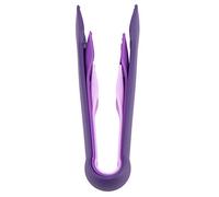 Taidda Plastic Bread Tongs Safe Easy Grip for Ice Bread Meat 3 PCS for Family Use Camping Blue 12.9 Inch (Purple)