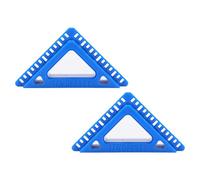 Taidda Plastic Offset Door and Window Casing Tools for Woodworking 1/4 3/16 1/8 Inch Intervals Blue, 2PCS Trim Spacer and DIYers