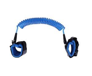 Taidda Premium 2.5M Baby Kids Anti Lost Wrist Leash with Comfortable Adjustable Wristband and Super Safe Key Lock for Child Toddler Harness, Kids Safety Leash (Blue)