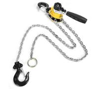 Taidda Pulley Lever Block Hoist Mini Portable Lifting Ratchet for Workshop and Construction, Durable Steel 250kg Load with 1.5meter Chain