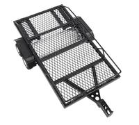 Taidda RC Dual Axle Flatbed Trailer Heavy Duty Large Size Vehicle Trailer for RC Crawler, Metal Flatbed Builder Kit