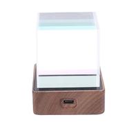 Taidda Real Time Bitcoin Price Ticker Display Crypto Stock Ticker with 4.3 Inch LCD Screen Weather Temperature Humidity for Home Office Desk Accessory (Walnut)