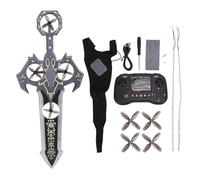 Taidda Remote Control Flying Sword Toy, Fantasy Adventure RC Toy with Realistic Motion Effects and Impact Resistant Plastic, for Kids Ages 6 7 8 9 10 11 12 (Gold)