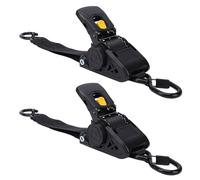 Taidda Retractable Tie Down Straps, 2 Pack Heavy Duty Boat Ratchet Straps with Safety Locking Device, 2200lbs Break Strength for Boat Trailers, Jet Skis, Outdoor Transportation