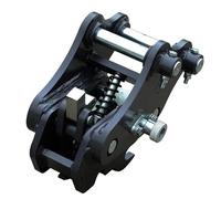 Taidda Semi Auto Quick Coupler Mechanical Quick Change Hitch for 0.8-2 Ton Mini Excavators Bucket Attachment with Secure Locking System Manganese Steel Construction Top Oil Fill P