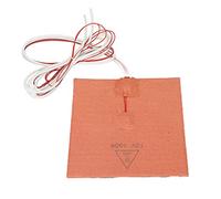 Taidda Silicone Heater Pad High Temperature Resistant Even Heating for 3D Printer Bed Mat Orange 5.9x5.9in with Thermistor for Adults (12V 150W)