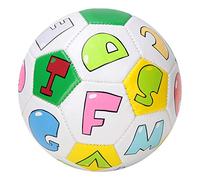 Taidda Size 2 Soccer Ball, Kids Training Football with Precision Sewn Surface and Even Weight Distribution, for Children and Students Outdoor Sports, 13cm 5.1inch (alphabet ball)