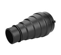 Taidda Snoot Grid Light Beam Tube for Studio Strobe Flash, Restrictive Conical Shape, Creates Dark Shadows, Black Alloy Material, 5 Filters Included