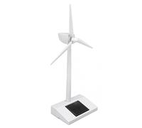 Taidda Solar Powered Wind DIY Science Model Educational Ornament for Kids, Solar Windmill Model for Desk Teaching - ABS Material 5.5 X 3. X 10.2 Inches, Office or Balcony Decoration