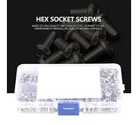 Taidda Stainless Steel Durable Pan&Flat Hex Socket Head Cap Screws Set for Plumbers & DIYers M3 400pcs