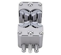 Taidda Stainless Steel Mini Anvil Vise 304 Mini Drill Press Vise Multi-Jaw Design with Anvil, Non-Slip Silicone Base Precise Clamping for Crafts, Electronics Repair (Stainless Steel Chuck)