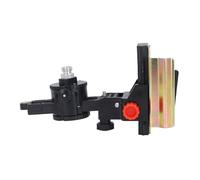 Taidda Telescoping Pole Head Plate Adjustable Fine Tuning Bracket Level Tool Adapter for Leveling Stand Extension Pole Head Roads Buildings ABS, Iron