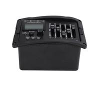 Taidda TEQ 5 Professional Acoustic Guitar Preamp Equalizer 5 Band with Tuner for Enhanced Sound Control and Customization for Stage Performance or Studio Black