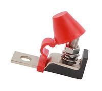 Taidda Terminal Fuse Block Kit Cap Compact Mount for Marine Rated Battery Fuse for RV Construction Vehicles 58V Terminal Block Kit with M8 Single Stud (100A)