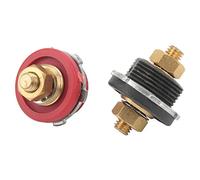 Taidda Thru Panel Battery Terminal Connector Durable 250A Positive Negative Stud Post for Cars RVs Ships Yachts,Pair of Battery Terminal Connector