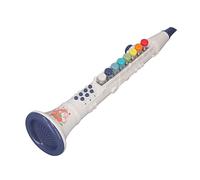 Taidda Toy Trumpet, Recorders For Children Clarinet Toy Musical Adjustable Musical Instrument Educational Recorder Instrument For Autism or Preschool (White)